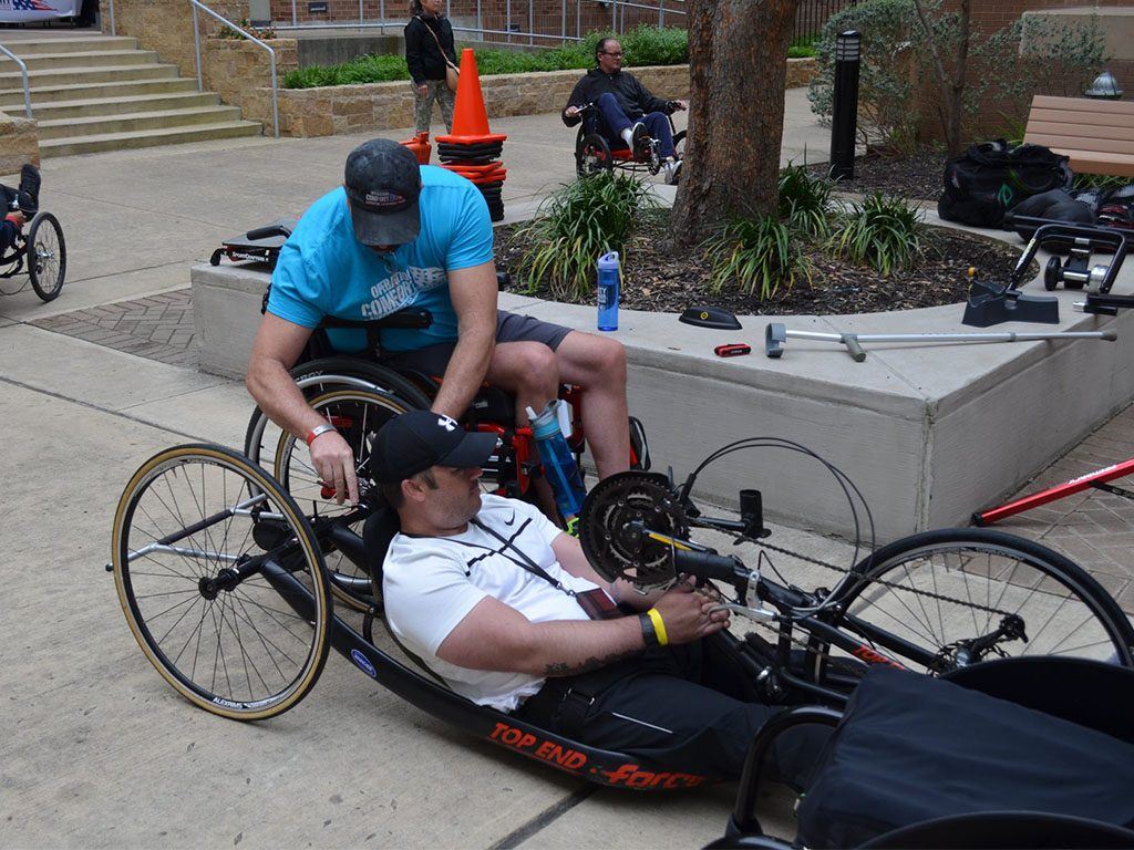 man in wheelchair